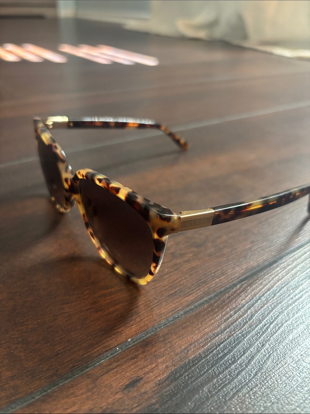 Gucci Tortoiseshell Cat Eye Sunglasses
